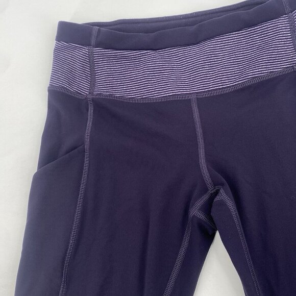 Lululemon Size 4 Speed Tight ll Grape Wee Stripe Full-On Luxtreme Leggings - Picture 6 of 16